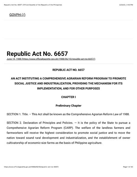 ra no. 6657|Official Gazette of the Republic of the Philippines.